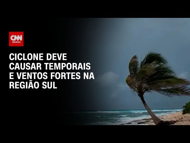 Ciclone extratropical avança pelo Sul do país nesta quinta-feira (16)