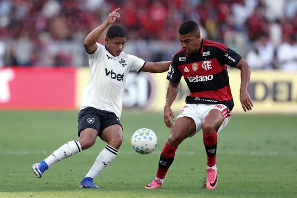 Flamengo vence Botafogo e segue na vice-liderança do Brasileirão