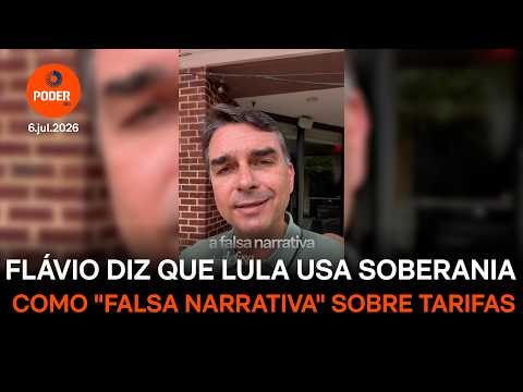 Flávio diz que Lula usa soberania como “falsa narrativa” sobre tarifas