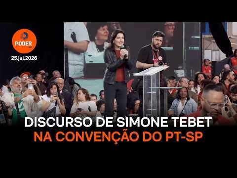 Assista ao discurso de Tebet na convenção do PT-SP na íntegra