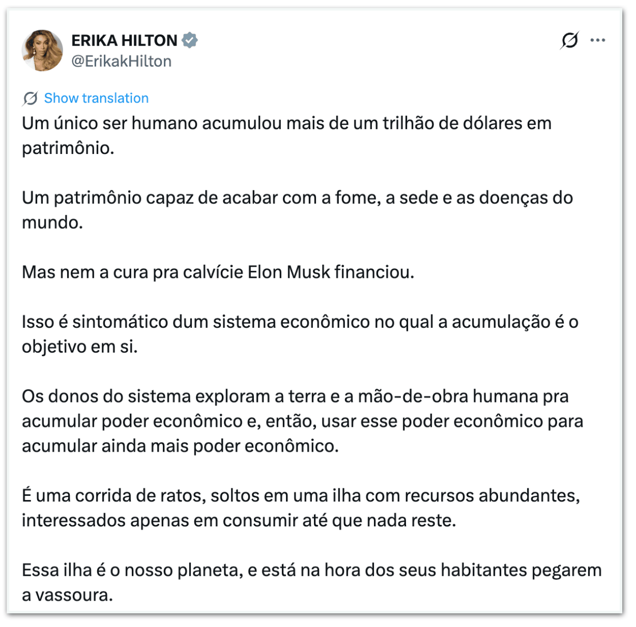 Políticos de esquerda criticam Musk por se tornar 1º trilionário