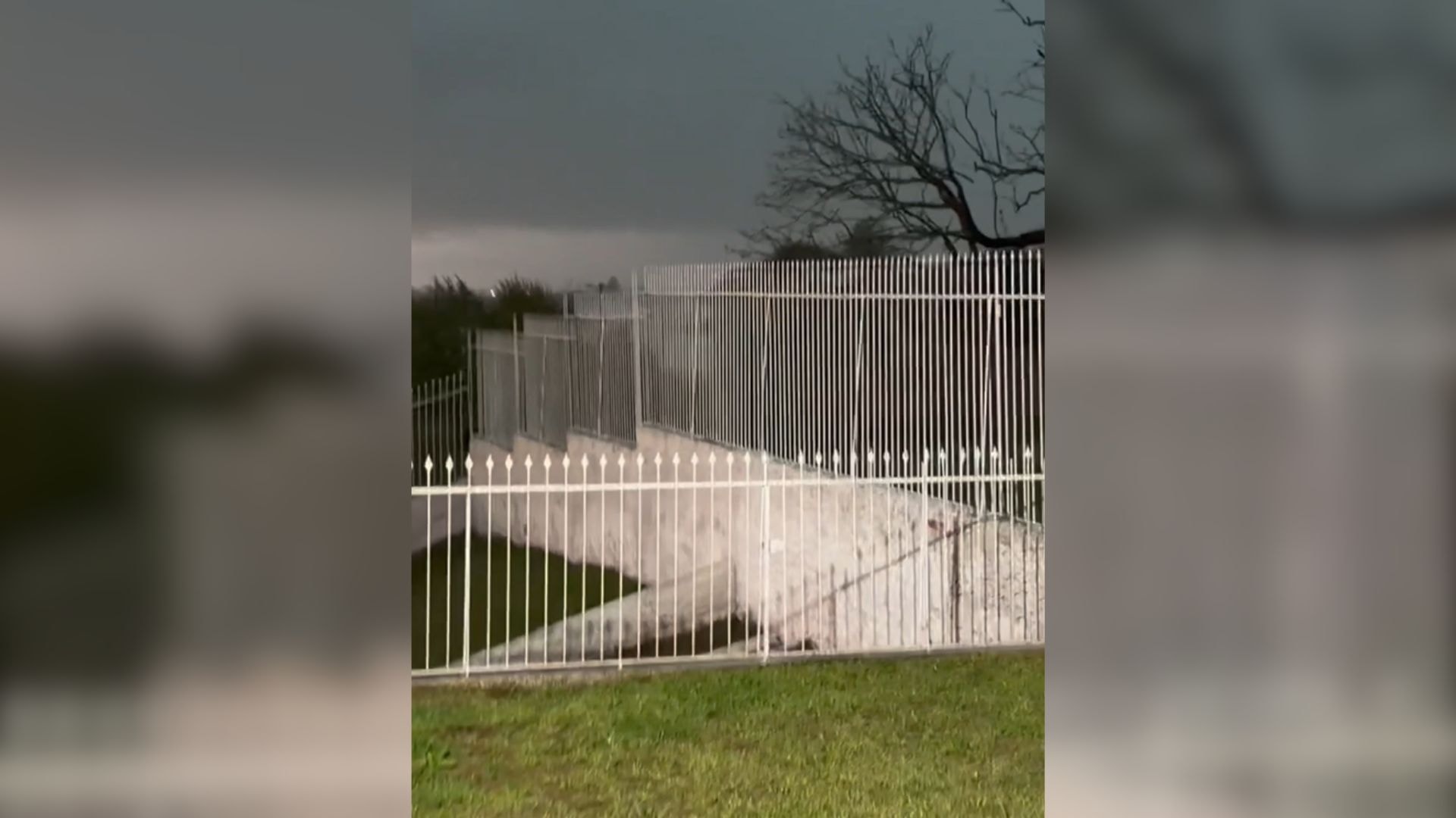 Temporal com ventos fortes destrói hangares no Aeroporto de Toledo (PR)