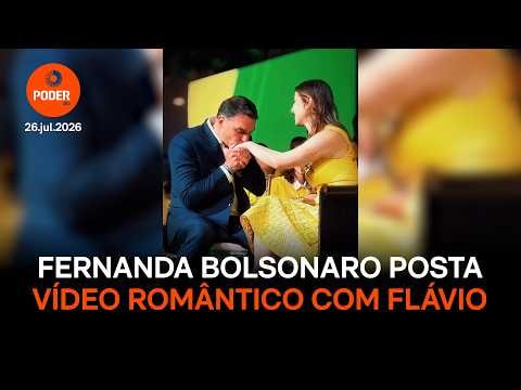 Fernanda Bolsonaro posta vídeo romântico com Flávio após convenção