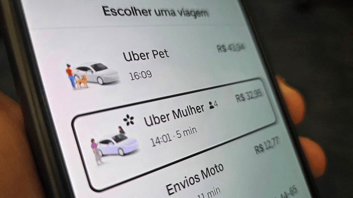 Uber Mulher amplia alcance, mas mulheres são menos de 11% dos motoristas
