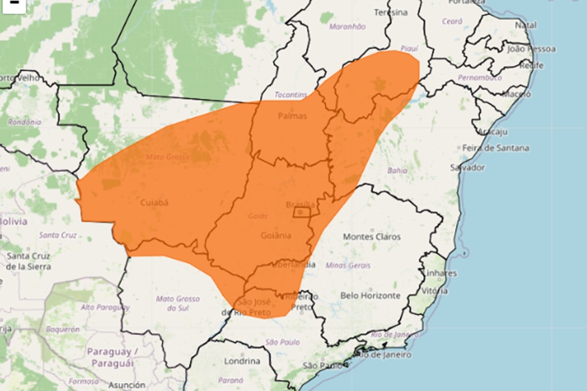 Inmet emite alerta e 9 estados e DF podem ter clima mais seco que o Saara