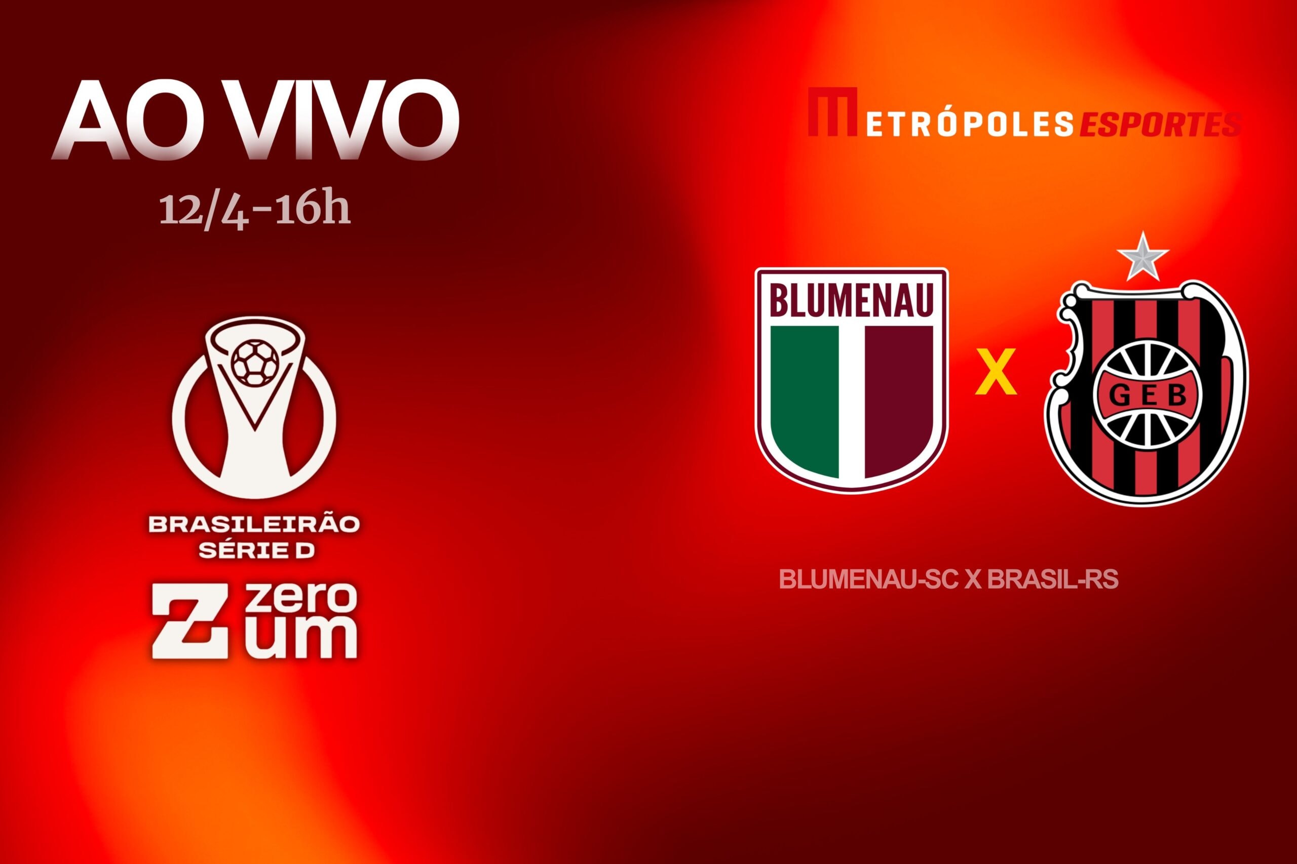 Série D ZeroUm: assista Blumenau-SC x Brasil-RS ao vivo pelo Youtube