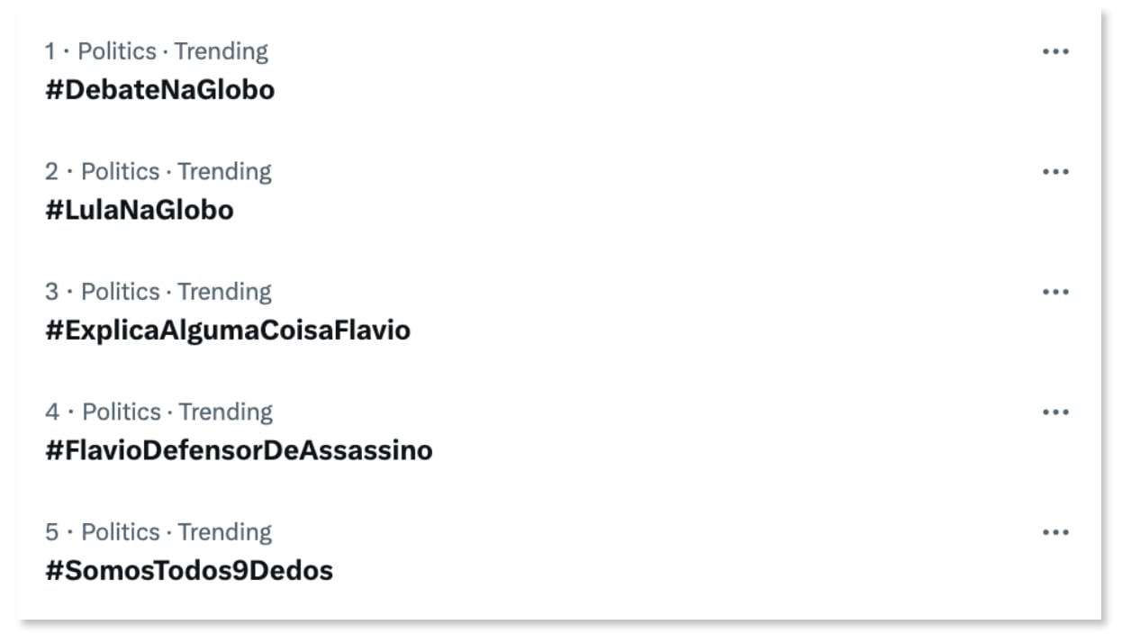 #SomosTodos9Dedos viraliza no X após ironia de Flávio com Lula