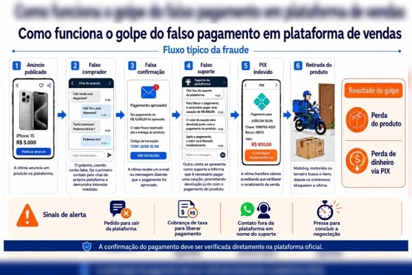 "Golpe do falso suporte" dá prejuízo de R$ 9 milhões ao enganar vendedores