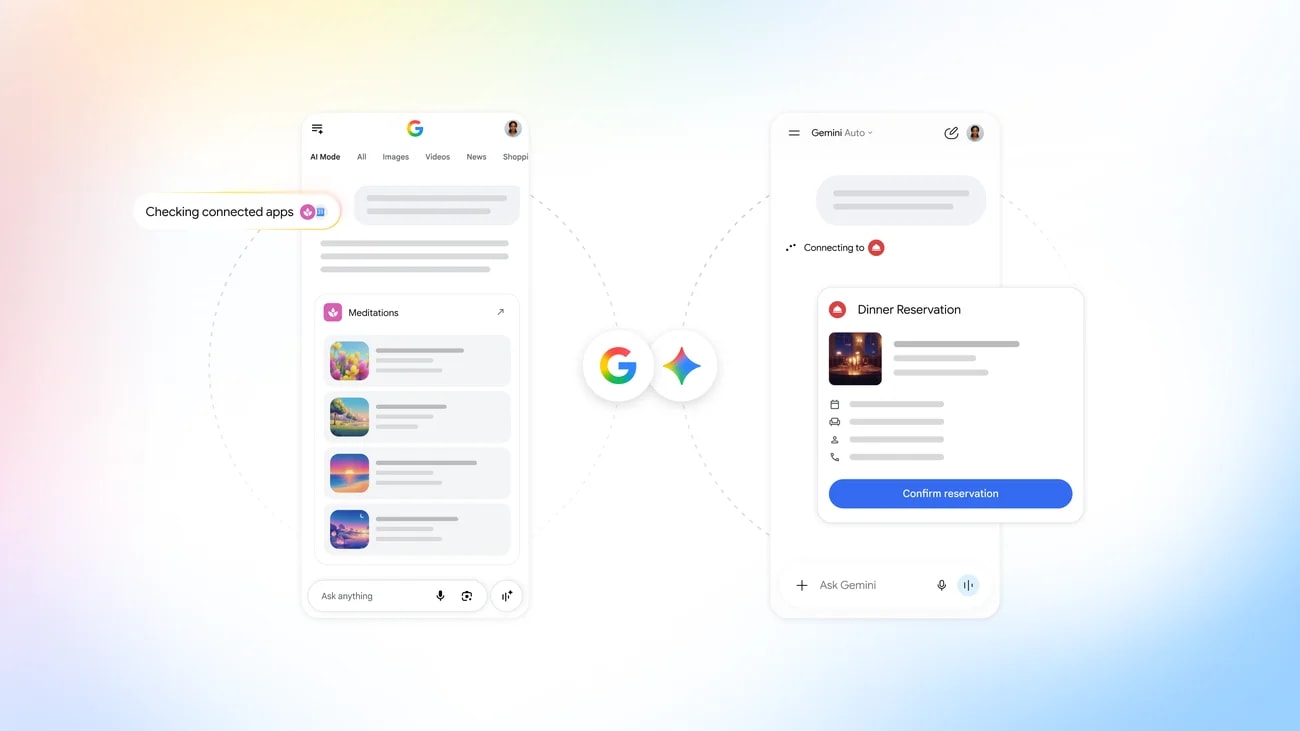 Gemini e Busca do Google agora rodam apps de terceiros sem você sair da tela