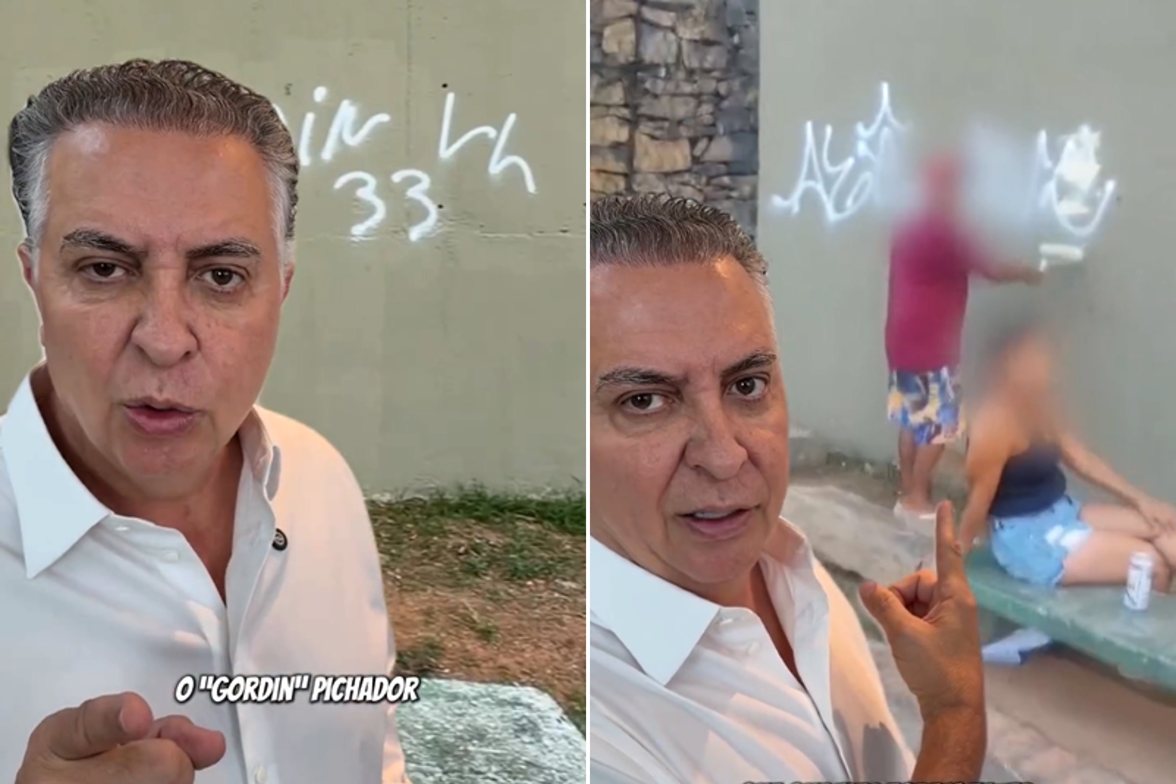 "Gordim" é identificado, limpa pichação e leva multa de R$ 2 mil em BH