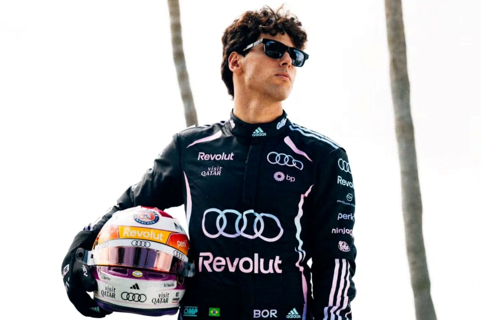 F1: Bortoleto inova no visual e lança capacete temático para Miami
