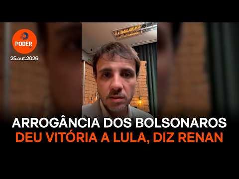 Renan diz que arrogância dos Bolsonaros ajudou Lula a vencer