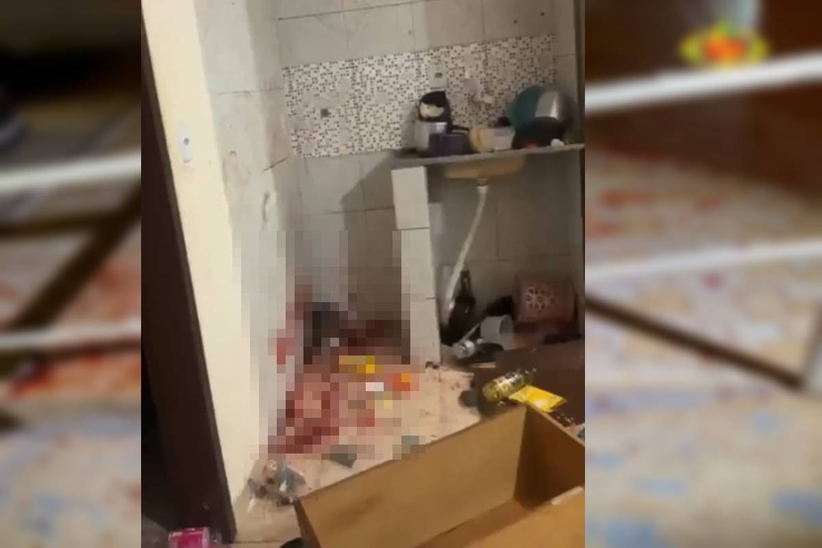 Homem esfaqueia mulher no pescoço, destrói casa e vai preso