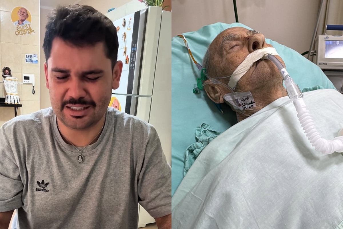 Vovô Anésio: neto chora ao atualizar quadro de saúde e pede orações