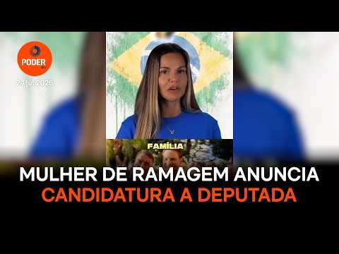 Mulher de Ramagem anuncia candidatura como deputada federal