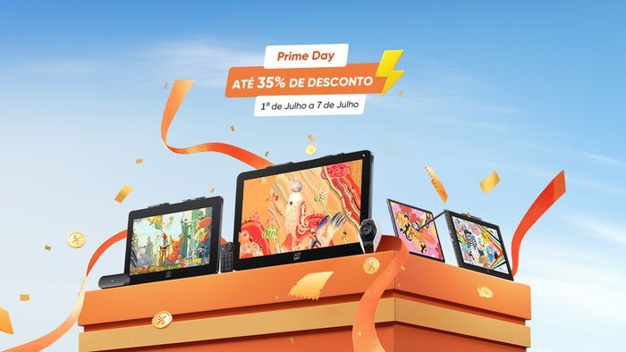 XPPen: 4 dispositivos em oferta no Prime Day 2026 com até 35% OFF