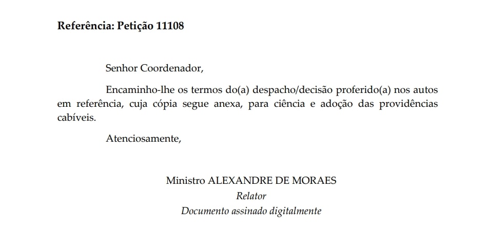 Abin Paralela: Moraes manda arquivar investigações contra corregedor