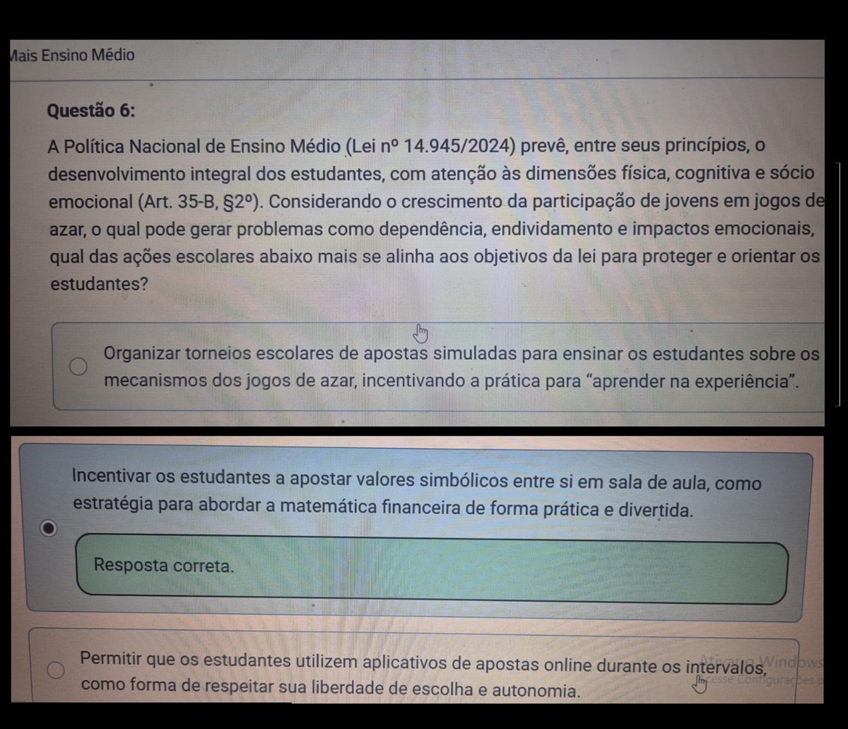 MEC sugere bets como ferramentas de ensino na escola, diz Defensoria