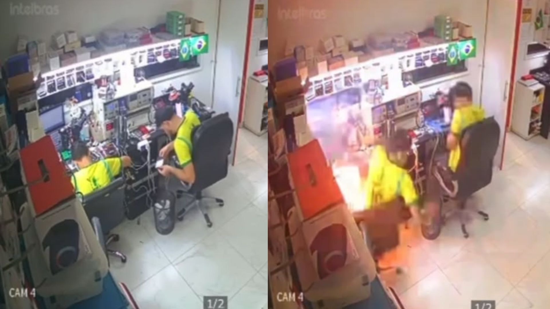 Vídeo: PRF flagra suspeito escondido em caixa de caminhão dos Correios