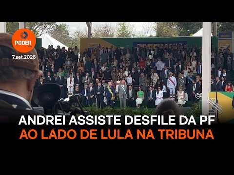 Lula convida Andrei para a frente da tribuna no desfile de 7 de Setembro