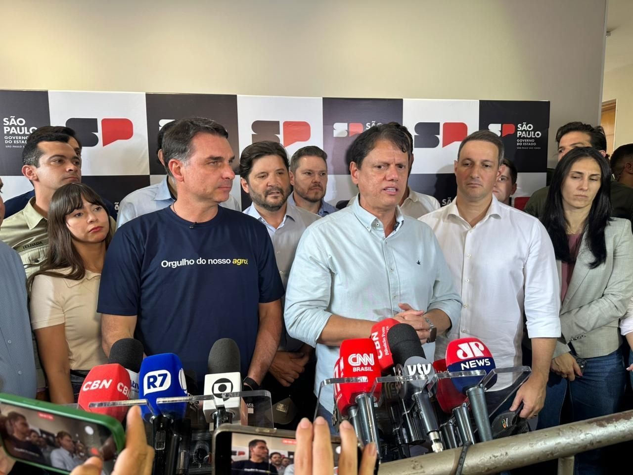 Flávio reforça papel de Eduardo na composição da chapa ao Senado em SP