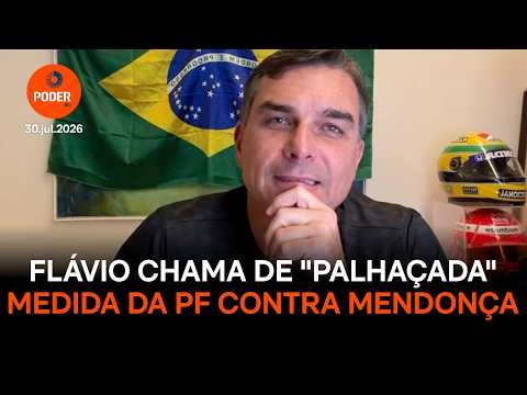 Flávio chama medida da PF contra Mendonça de “palhaçada”