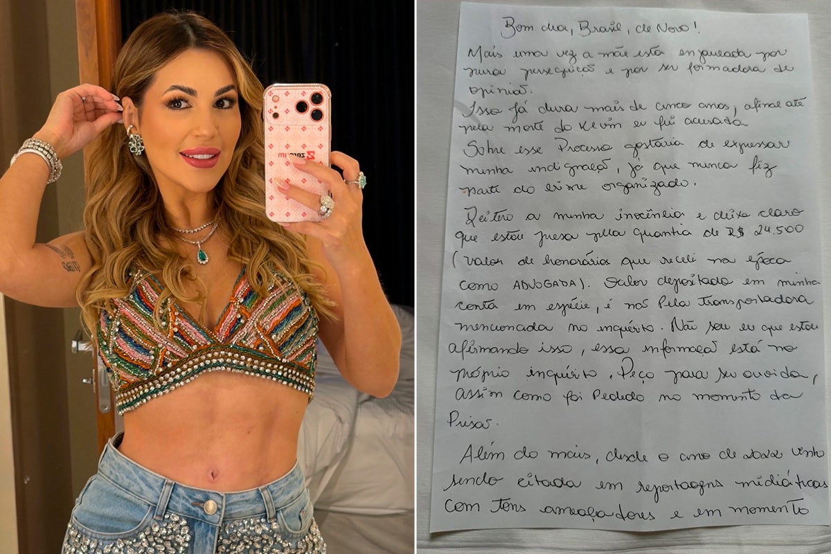 Deolane Bezerra escreve carta após 2ª prisão: "A mãe está enjaulada"