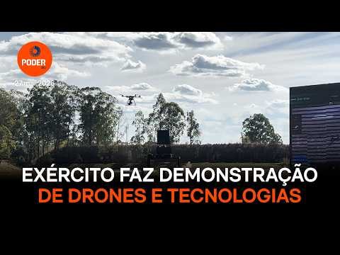 Exército Brasileiro faz demonstração com drones e robôs; assista