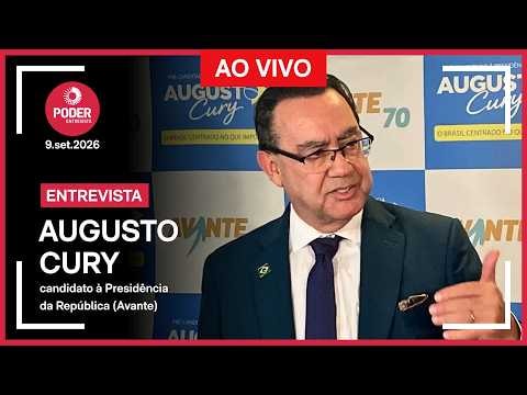 Ao vivo: Poder360 entrevista Augusto Cury, candidato à Presidência