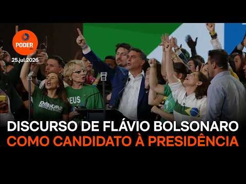 Assista ao discurso de Flávio Bolsonaro na convenção do PL na íntegra