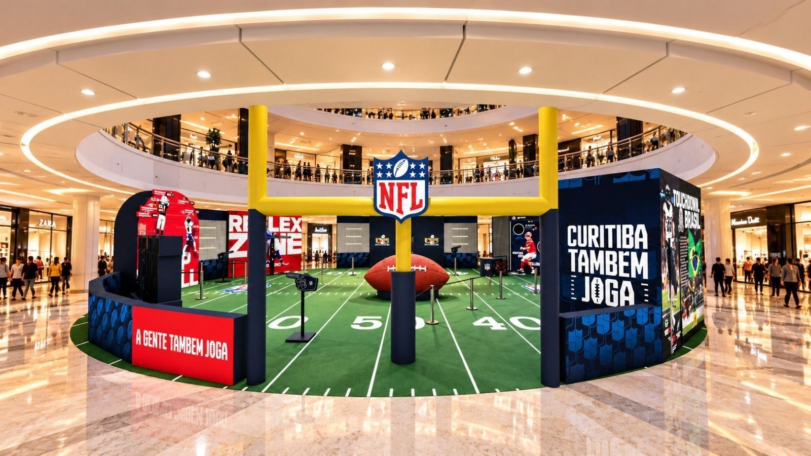 NFL promove projeto de flag football em escolas de Guarulhos