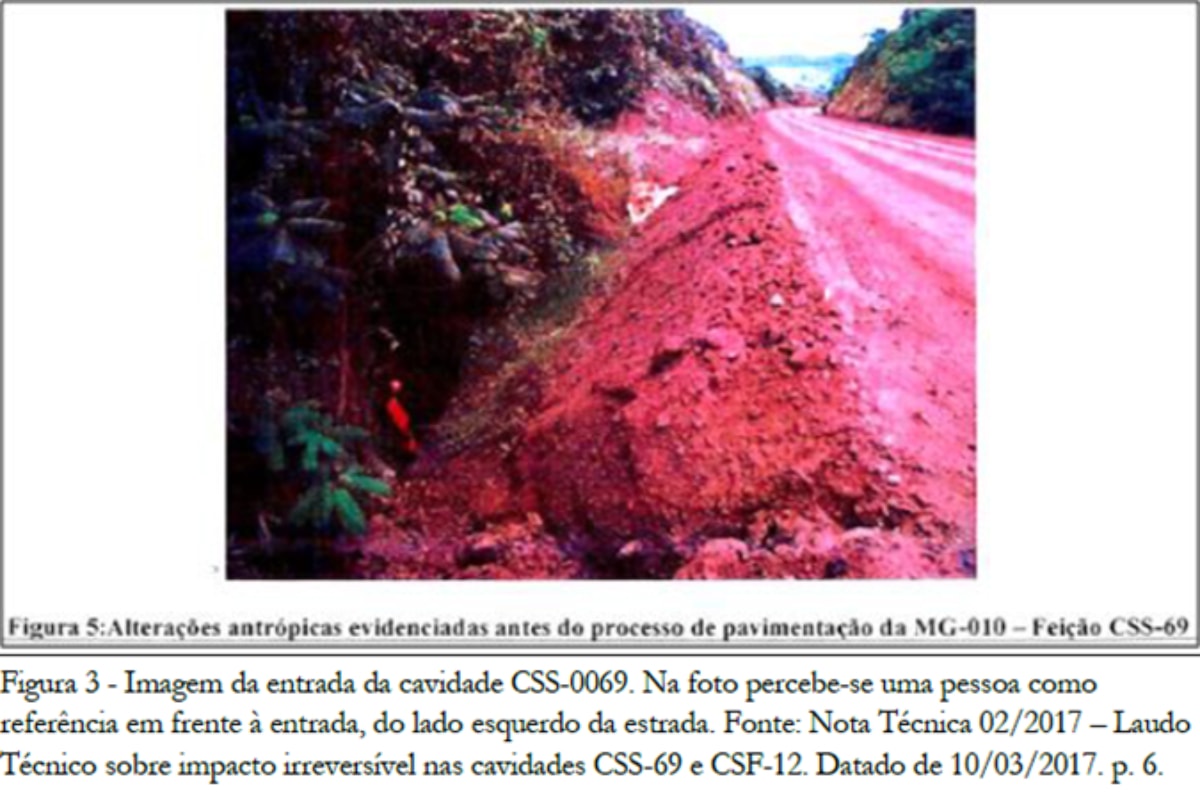 Estado é condenado por danos irreversíveis a cavernas em obras na MG-10