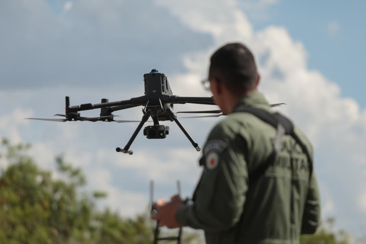Drones que serão usados pela PM para flagrar crimes eleitorais são testados