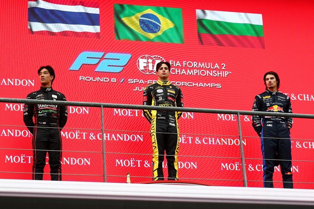 Fórmula 2: Rafael Câmara vence corrida principal no GP da Bélgica