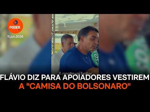 Flávio diz para apoiadores vestirem a “camisa do Bolsonaro” na Copa
