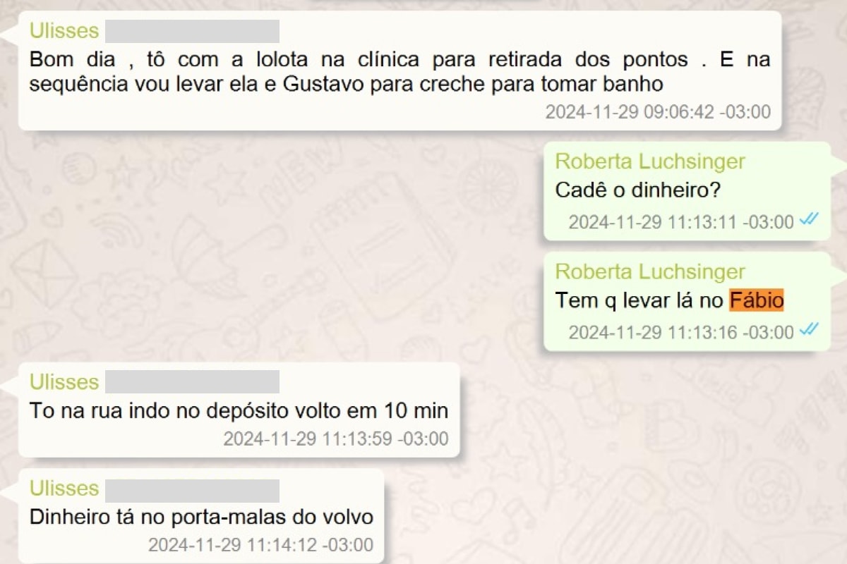 "Deixará grana no Fábio": os pagamentos de Luchsinger para Lulinha