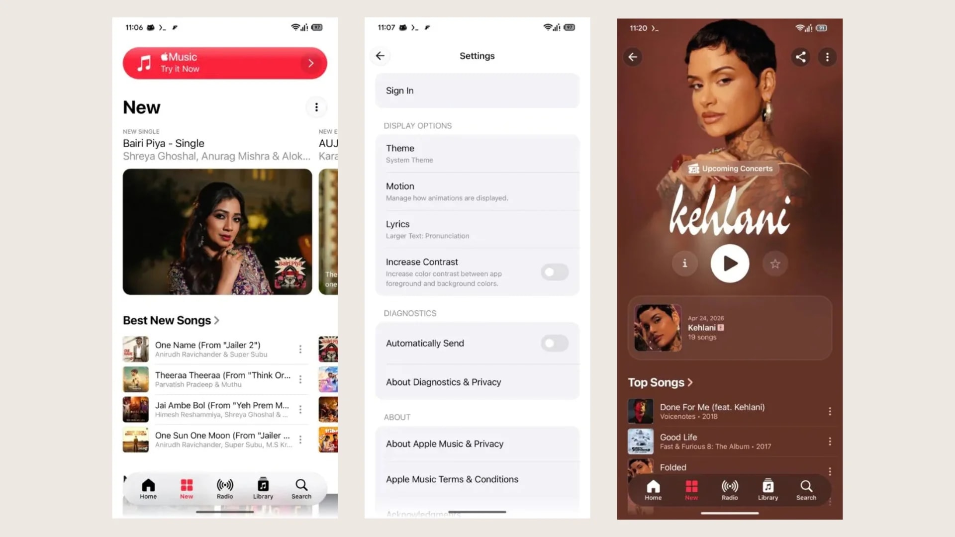 Apple Music ganha "cara de iPhone" no Android e corrige erro em playlists