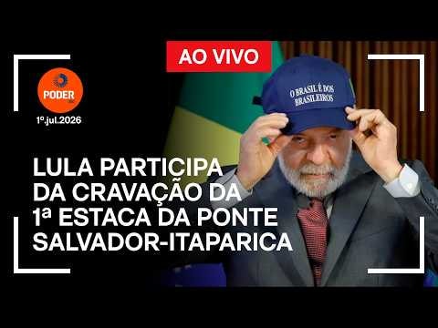 Ao vivo: Lula participa da cravação da 1ª estaca da ponte Salvador-Itaparica