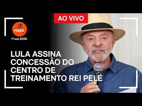 Ao vivo: Lula assina concessão do Centro de Treinamento Rei Pelé