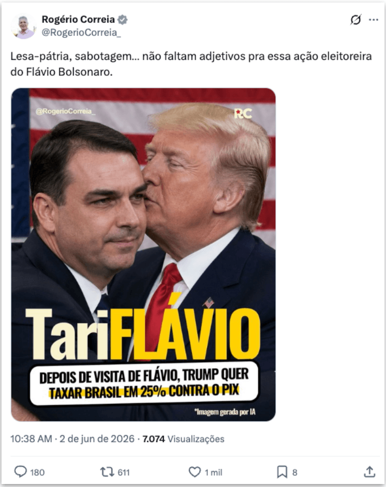 Flávio vira meme por causa de tarifas dos EUA: “TariFlávio”