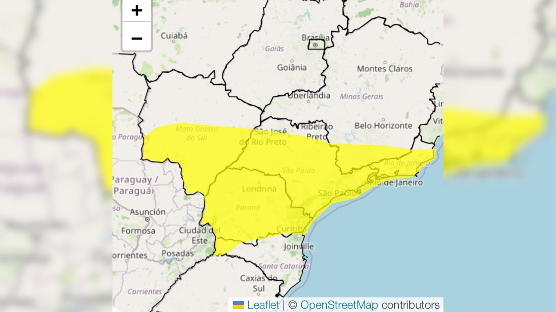 Regiões do Brasil entram em alerta vermelho para chuvas de 100 mm e ventos