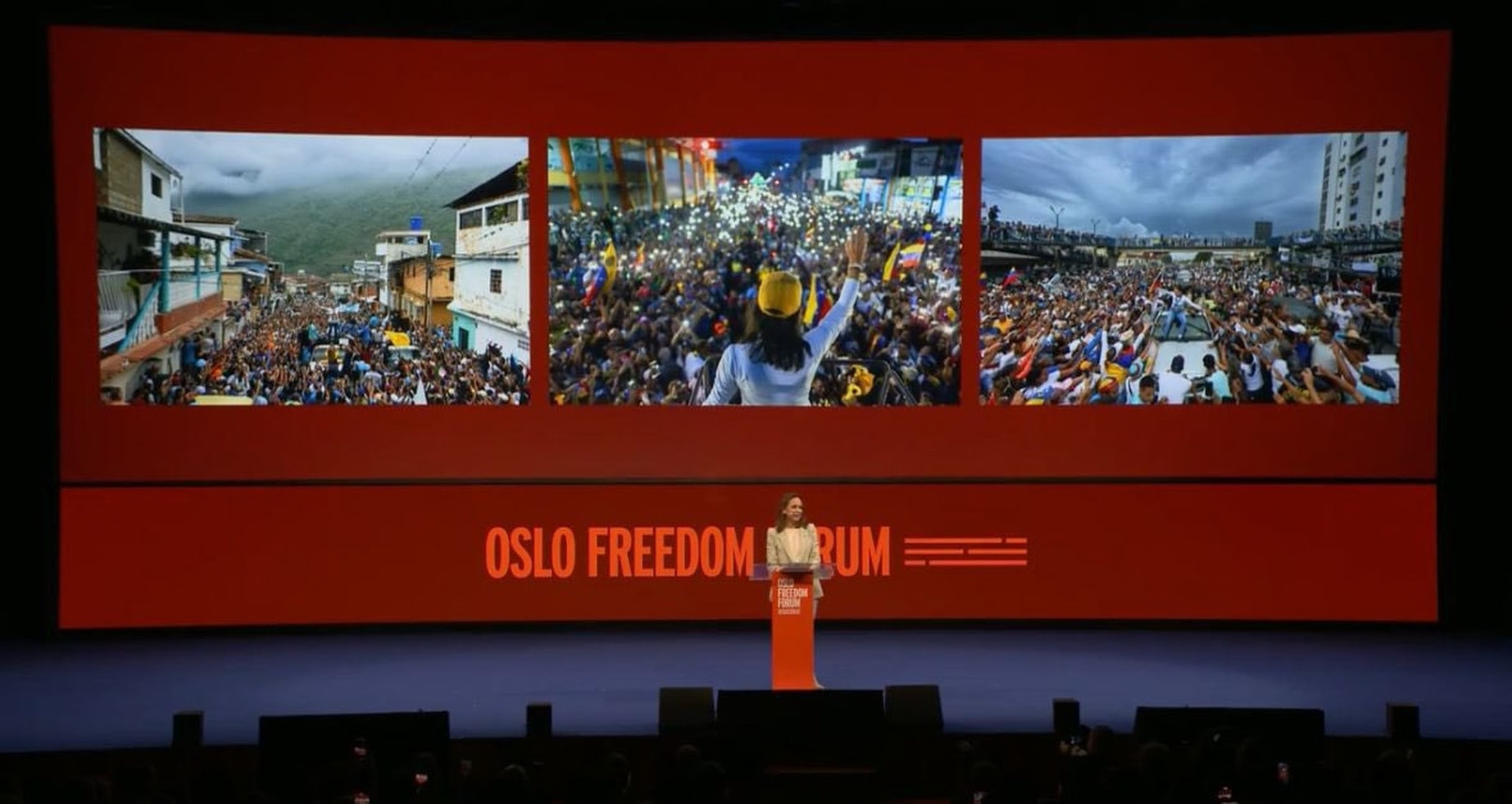 Líder da oposição, María Corina promete voltar à Venezuela "em breve"