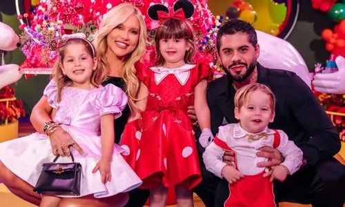 Virginia e Zé Felipe posam com filhos e famosos pedem 'reconciliação'