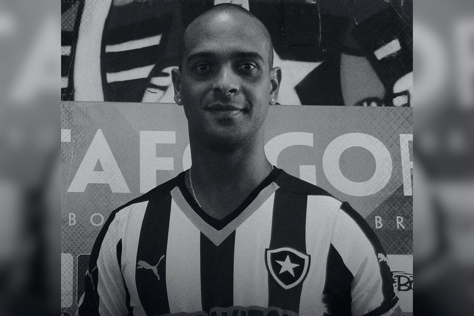 Veja momento em que ex-jogador do Botafogo é atingido por muro no Rio