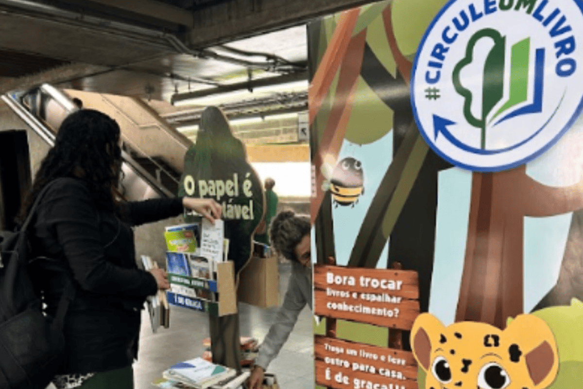 Estações de metrô de SP têm dia de troca e doação de livros nesta 5ª