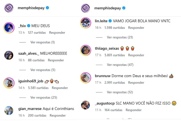 Memphis Depay é alvo de críticas nas redes após eliminação na Libertadores