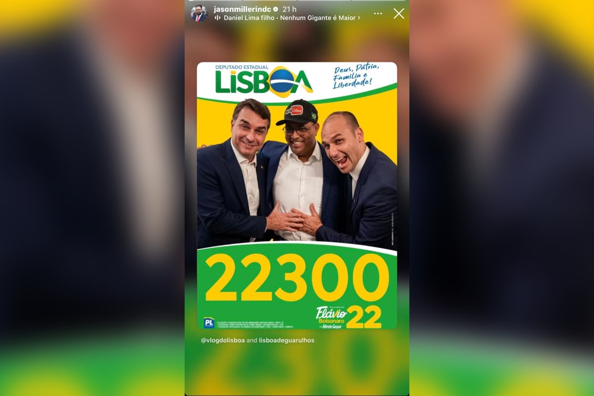 Aliado de Trump declara apoio à candidatura de influencer bolsonarista
