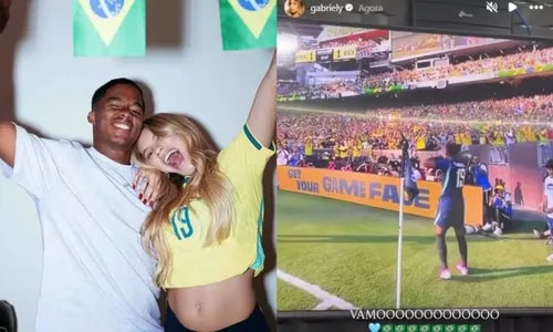 Esposa de Endrick enlouquece com gol em amistoso e manda recado