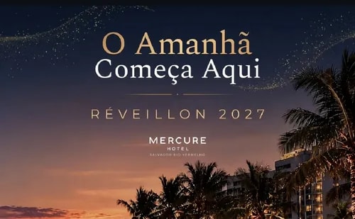 Réveillon do Mercure Salvador Rio Vermelho abre a contagem regressiva para 2027 com a festa 'O Amanhã Começa Aqui'