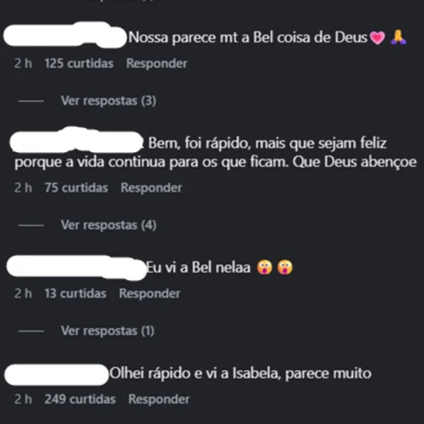 Viúvo de Isabel Veloso tem noiva comparada à influenciadora por fãs